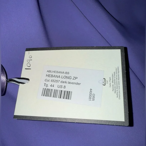 Chiara Boni Dress, Size 8, Dark Lavender. Special Order Color. - Picture 5 of 6